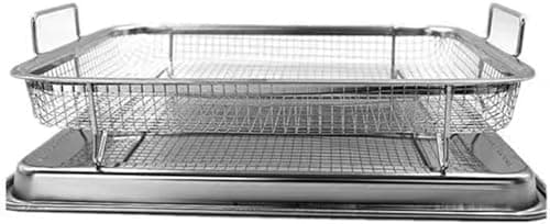Premium Stainless Steel Roasting Pan 32x24x5 cm Heavy-Duty Oven Tray for Baking, Roasting, Grilling, and Cookies, Non-Stick Durable Kitchen Cookware