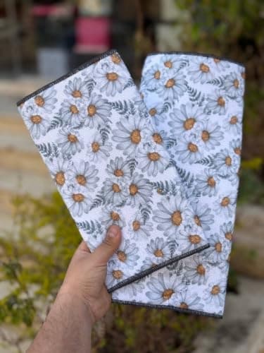 3pc Dish Drying Mat 16x24cm and 2 Towels 16x19cm Non-Slip Kitchen Set