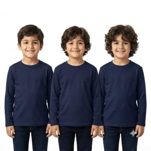 Red Circle Unisex Kids Bundle of 3 Plains sleeve t-shirt Bundle of 3 Plains sleeve t-shirt Outerwear