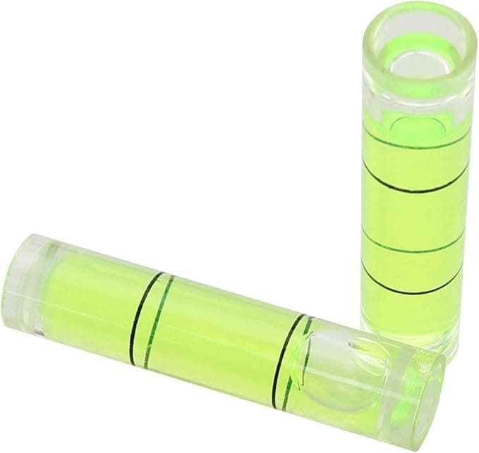 Mini Water Level, 8cm x 3.4cm Mini Barrel Bubble Level Measuring Tool for Camera Tripod Telescope Workshop Photo Frame 2pcs Weigh scale