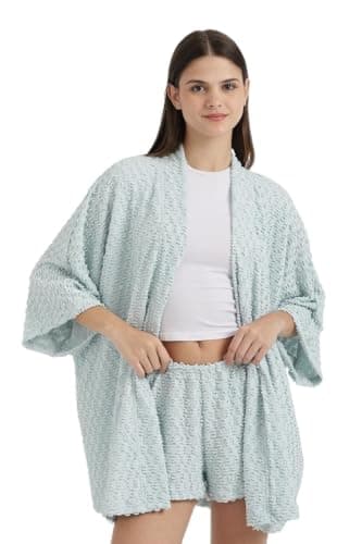 Carina Self Patterned Beach Kimono Sweater