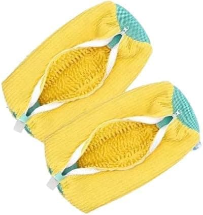 Alshoz Cleaning Bag - Microfiber Shoe Washing Bag - Effective Washing Machine Protection Small Storage bag