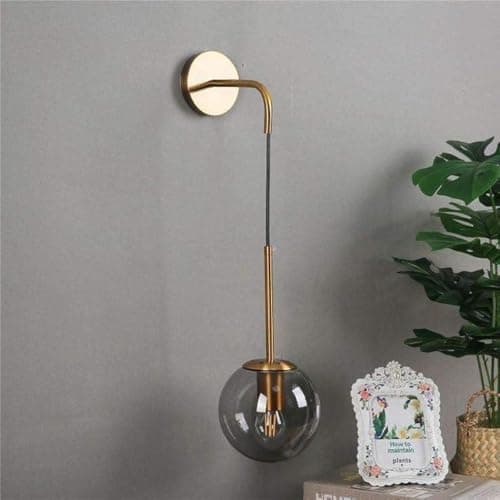Generic Wall Sconce 1 Bulb Without Bulbs 40 * 20 * 40 cm Black and Gold