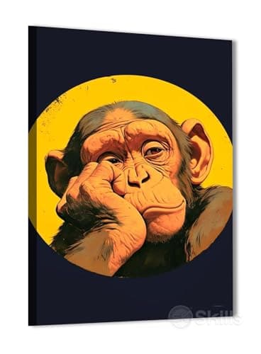 Skills C0037 Canvas Painting - Street Art - Graffiti - Wall Art - Wall Hanging for Home Wall Decor, Living Room, Office Decorations & More - Size (30cm x 40cm)