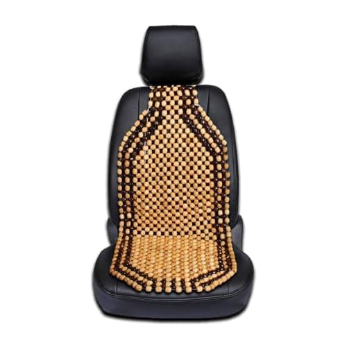 Zento Deals Wood Beaded Comfort Seat Cushion Seat Cover Body positioner