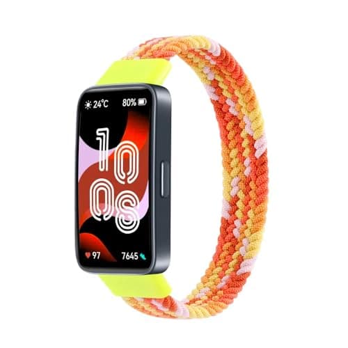 Braided Strap Compatible with for Huawei Band 9/8 Replacement Belt Watchband, Woven Nylon Elastic Huawei Band 8/9 Small Size Cellular phone case