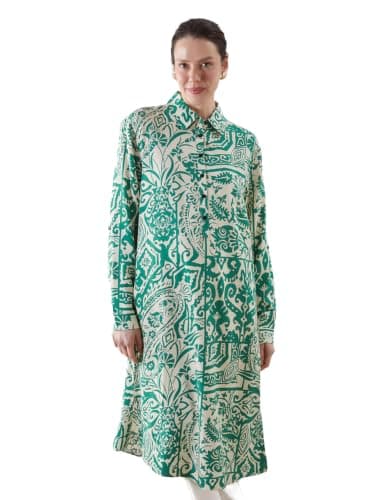 LC WAIKIKI Woman Patterned Oversize Women's Shirt Tunic