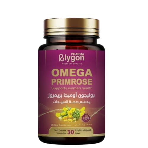 Polygon Omega Primrose Feminine Balance & Rejuvenation Supplement – 30 Soft Gelatin Capsules for Cycle Comfort, Radiant Skin Hydration & Mood Support Nutritional supplement