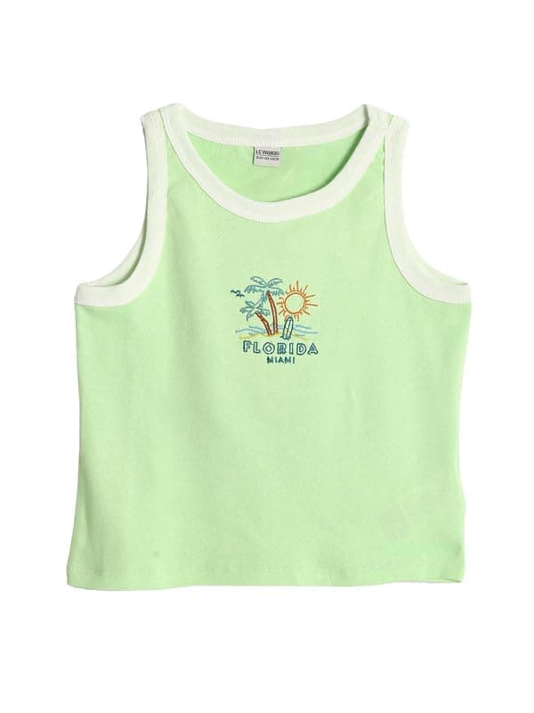 LC WAIKIKI Crew Neck Printed Girls' Tank Top Shirt