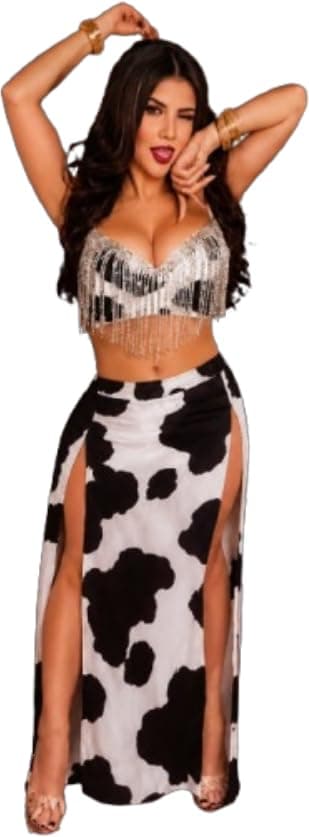 Belly Dance Suit White and Black | Unique Lingerie To Show Your Feminine And Beauty Costume outfit