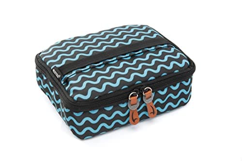 Mintra Unisex Printed Cooling Bag+ Lunch Box 1.4L Blue Waves (19 X 16 Cm) Meal holder