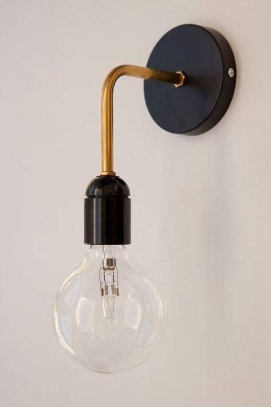 Generic Abalek 1 Bulb Without Bulbs 25x15x25cm Black and Gold EGL$P201