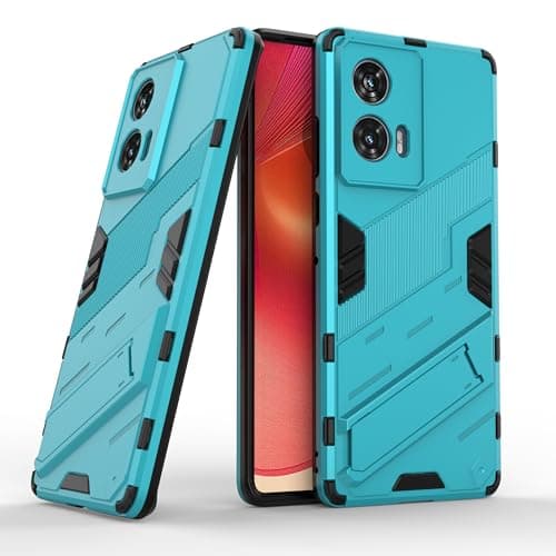 GOLDEN MASK Compatible With Motorola Edge 50 Fusion Punk Case Anti Protection (Blue) Cellular phone case
