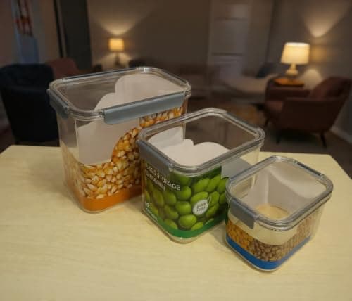 Generic Airtight Dry Food Storage Container Set, 1000ml 2680ml 5000ml, .mk