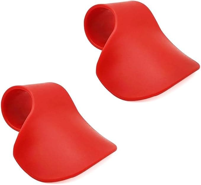 Motorcycle Cruise Control Gasoline Grip Motorcycle Wrist Rest Palm Rest Pedal Control Assist Universal Fit (2pcs Red) -SACAR