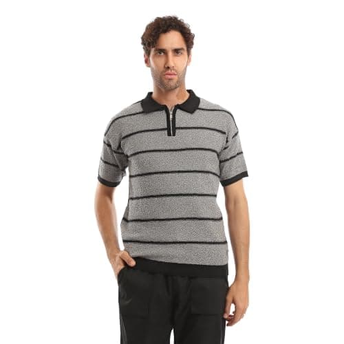 Andora Mens Regular Fit Striped Short Sleeves T-Shirt (pack of 1)