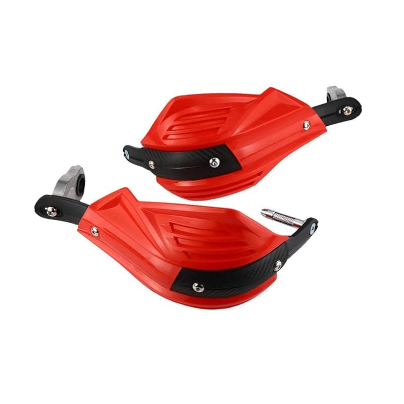 2020 KaberMisr Motorcycle Hand Guards, Motorcycle Handlebar Protector Shockproof Wind Protector Fit for Motorcycles, Motorcycles, Scooters (Red Code:10191)