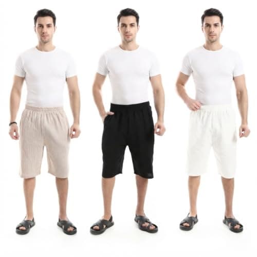 KADY Mens Bundle Of 3 Striped Shorts Bundle Of 3 Striped Shorts