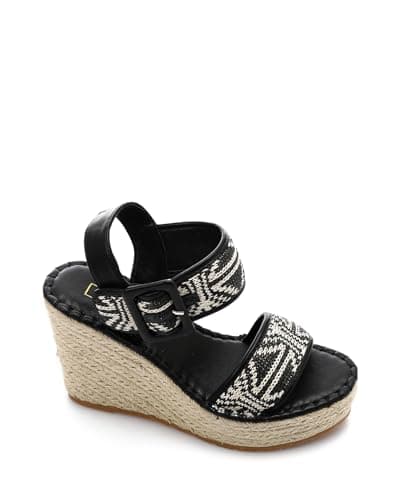 Dejavu Open Toecap High Heel Wedge Sandals