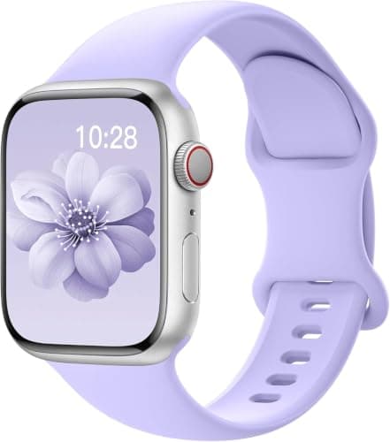 Sport Silicone Band (Compatible with Apple Watch Bands 42mm 44mm 45mm 49mm) Women Men,Soft Wristband Waterproof Replacement Bands Series 11 10 9 8 7 6 5 4 3 2 1 SE Ultra