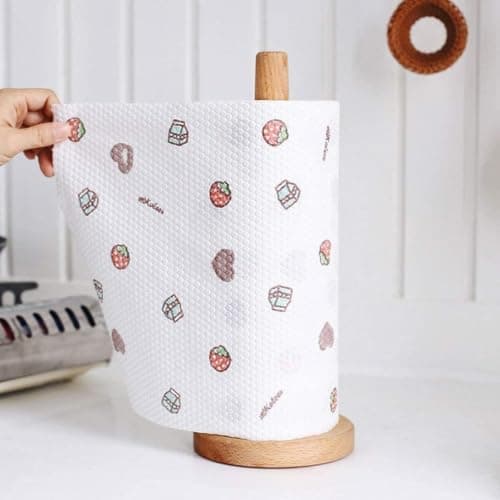 Multi-Use Reusable Kitchen Towels Roll 50 Washable Cleaning Wipes Set