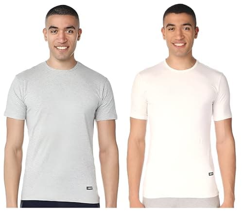 MB3 Mens Half Sleeves Round Neck T-Shirt Set of 2 Pieces (pack of 1)
