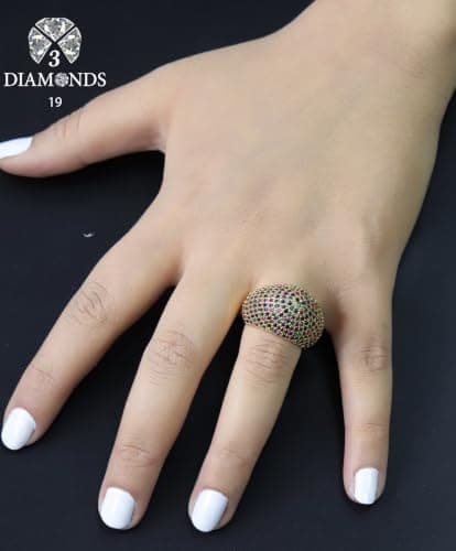 3 Diamonds 3370159539244 Wedding Ring For Women Gold Plated