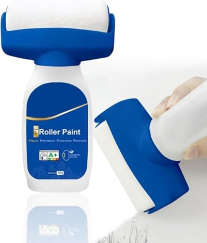Wall Repair Paint Roller Kit 500g, Ready-to-Use White Paint for Covering Scratches and Cracks on Walls, Ceramic, Furniture Surfaces