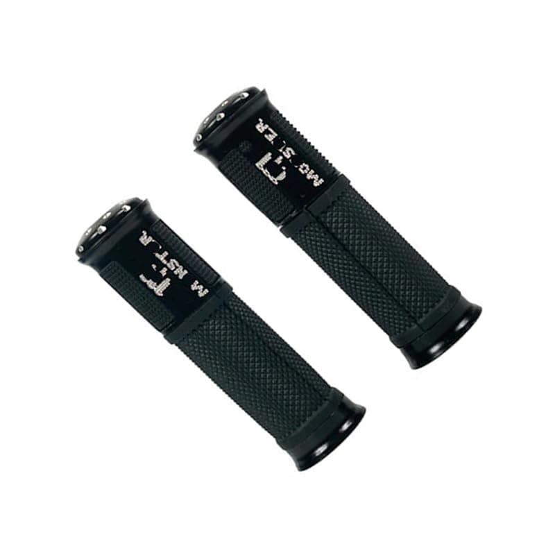 KaberTrade Motorcycle Grips, Universal Non-Slip Hand Grips, Comfortable Motorcycle Handles, Aluminum Rubber Handle Pair (Black Code:10266) Handlebar grip