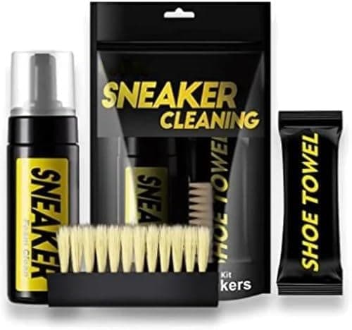 150ml Waterless Foam Shoe Cleaner Kit with Brush and Towel for Sneakers Footwear care kit