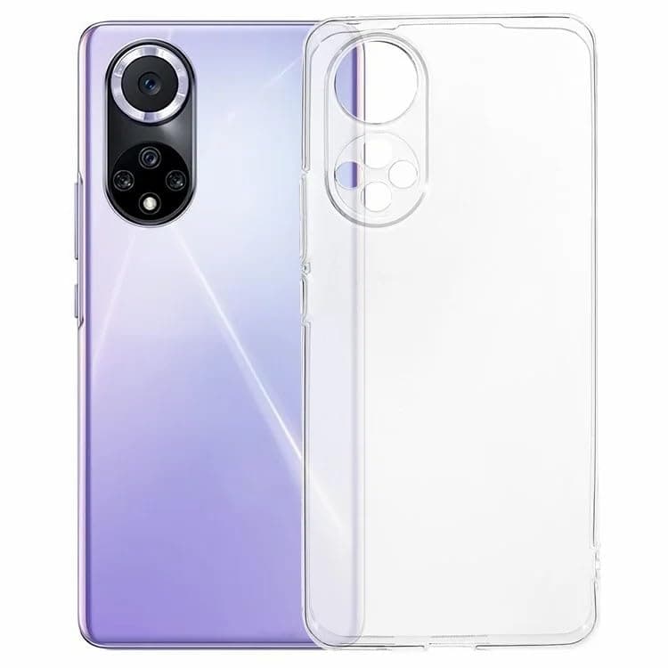 maatjaari Slim Silicone TPU Shockproof Phone Case Transparent Slim Flexible Protective Cover Compatible with Huawei nova 9 / Honor 50 Cellular phone case
