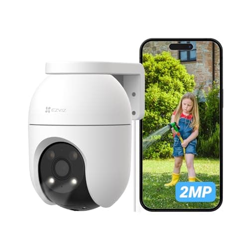 EZVIZ C8c 2MP Outdoor Wi-Fi Security Camera – 360° Pan & Tilt, Full HD 1080P, AI Human Detection, Color Night Vision, IP65 Weatherproof, Two-Way Audio
