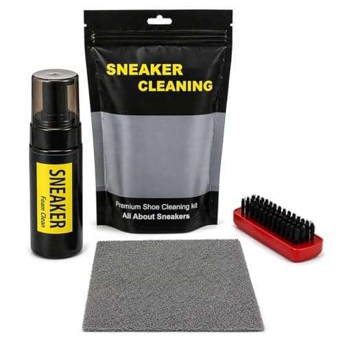 Sneaker Cleaning Foam Kit Water Free Shoe Cleaner Liquid Solution For All Shoe Types Easy Use Deep Cleaning Care Kit For Sneakers Sports Shoes Leather Fabric Footwear Cleaner