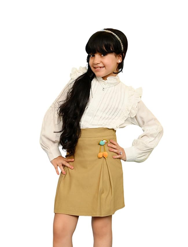Gabardine Skirt for Girls Super Chic and Modern Design
