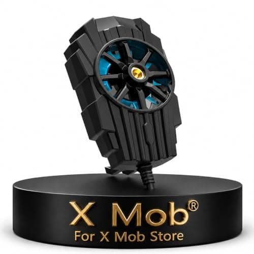 X Mob G6 Up to -4℃ Portable Cooling Fan Universal Adjustable Cooling Fan for Mobile Phones Suitable for Gaming, Watching Videos and Daily Use, ABS Material with Mounting Clip
