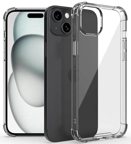 iPhone 14 Case/iPhone 13 Case, Military-Grade Protection, Shockproof Air-Guard Corners, Yellowing-Resistant Acrylic Back, Phone Case for iPhone 14/iPhone 13, Case, Clear