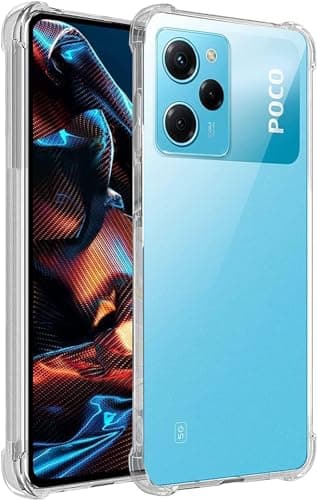 Phone Case - Transparent Polyurethane Back Cover with Reinforced Protection for Poco X5 Pro & Redmi Note 12 Pro Cellular phone case