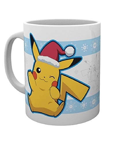 GB eye LTD, Pokemon, Pikachu Santa, Mug, Wood, Various, 15 x 10 x 9 cm Drinking cup