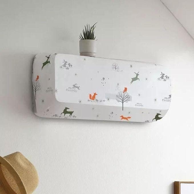 Air Conditioner Indoor Unit Cover Dustproof Protection Bag for Split AC Units Decorative Fabric Case to Organize Appearance During Off Seasons