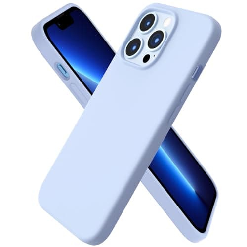 ORNARTO for iPhone 13 Pro Case, Slim Liquid Silicone, Baby Blue | 3-Layer Full Coverage, Soft Gel Rubber, Non-Slip Grip, Shockproof Protective Cover, Phone Case for iPhone 13 Pro 6.1-Inch Cellular phone case