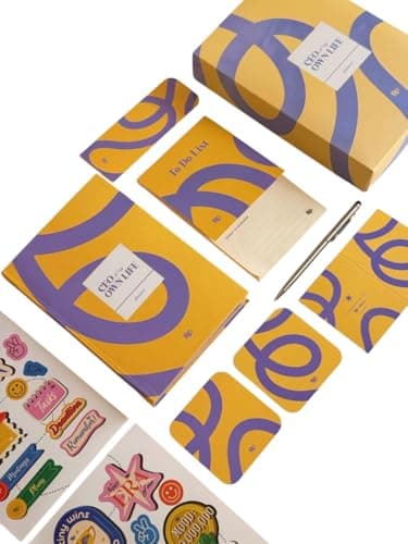 Tip Of The Day | CEO of My Own Life Yellow - English Planner Box | 384 Pages| 20×14 cm| Pen | Bookmark To-Do List, Stickers, Bookmark & Coaster | Gift Box for Planning, Organization and Productivity |