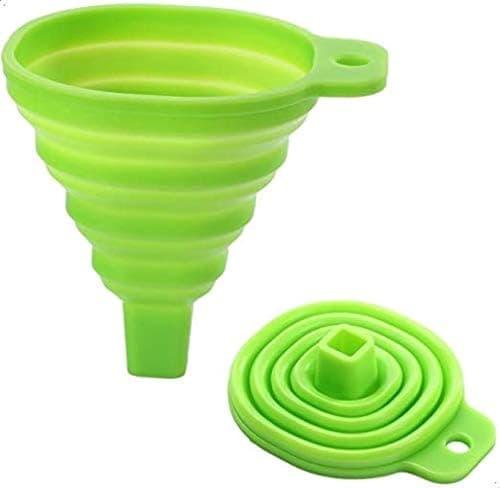 Fresh Silicone Foldable Funnel - assorted colors
