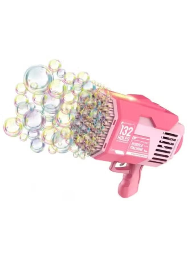 LED Bubble Gun with Refill Tank and Solution for Outdoor Events