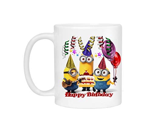 Happy Birthday Mug - Minions Mug for Kids - Personalized Coffee Mug… Drinking cup