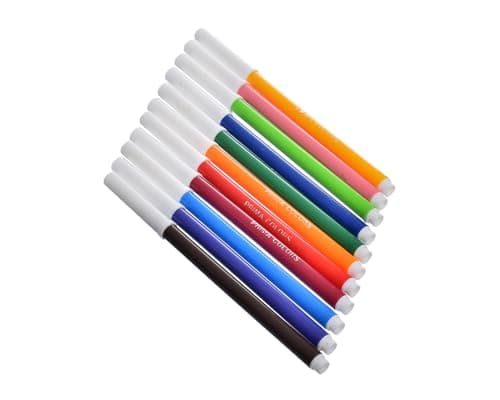 Prima. Fine Fiber Pen 12 intensive Colors For Student, School - Multi Color Writing instrument