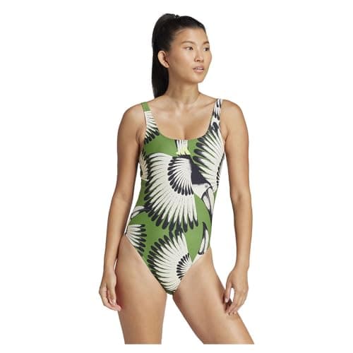 adidas WOMEN adidas x FARM 3-Stripes Swimsuit Non-Football Low Shoes Swimwear