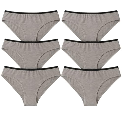 ZECOTEX Women’s 100% Cotton Panty | Soft & Breathable Everyday Underwear | Comfortable Classic Briefs for Women (pack of 6) Underpants