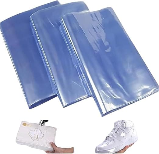 50 Pcs X Large Shoe Shrink Wrap Bags Shoe Protector Prevents Sole Yellowing and Dust Packaging Wrap for Shoes Remote Controls Soap Bath Bombs Candles Homemade Jars and Small Gift Wrapping Storage Bags