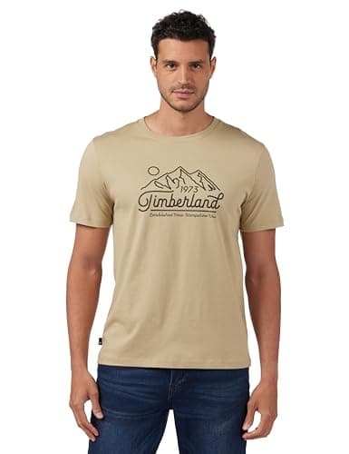 Timberland Mens Tfo Mountain Logo Short Sleeve T-shirt