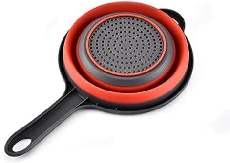 3 Pcs Collapsible Silicone Strainer Set Small Medium Large Kitchen Drainer